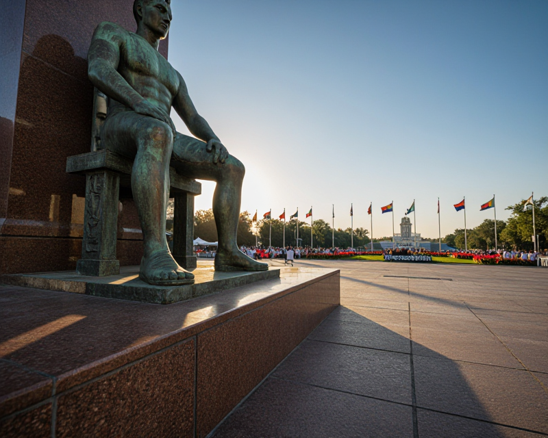 Commemorative Monument Scene
