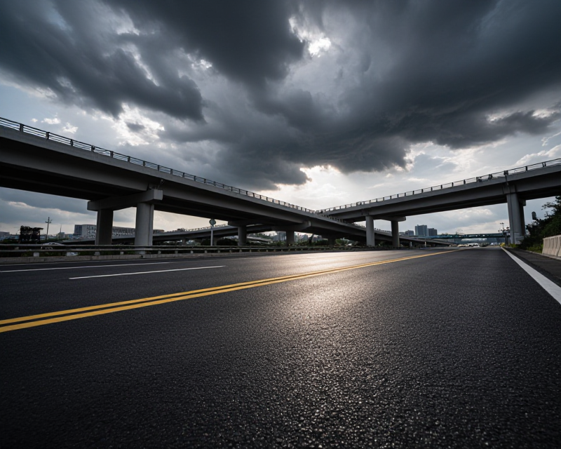 Dramatic Highway Investigation Atmosphere