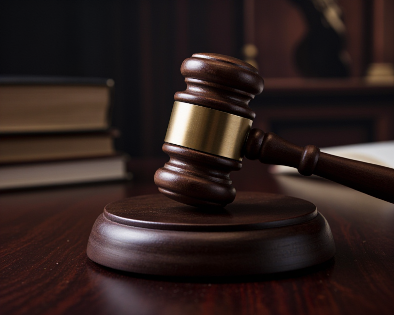 Cinematic Courtroom Gavel