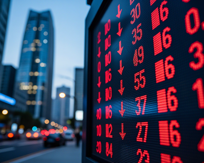 Stock Market Decline Scene