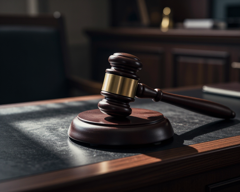 Symbolic Courtroom Scene