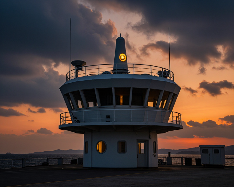 Cinematic South Korean Coastline Surveillance