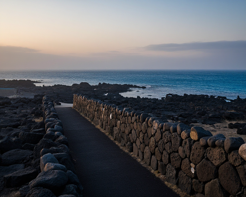 Cinematic Jeju Island Landscape