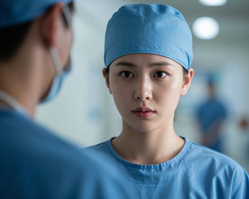 Cinematic Medical Drama Scene