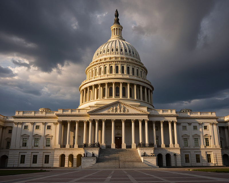 US Capitol Political Tension