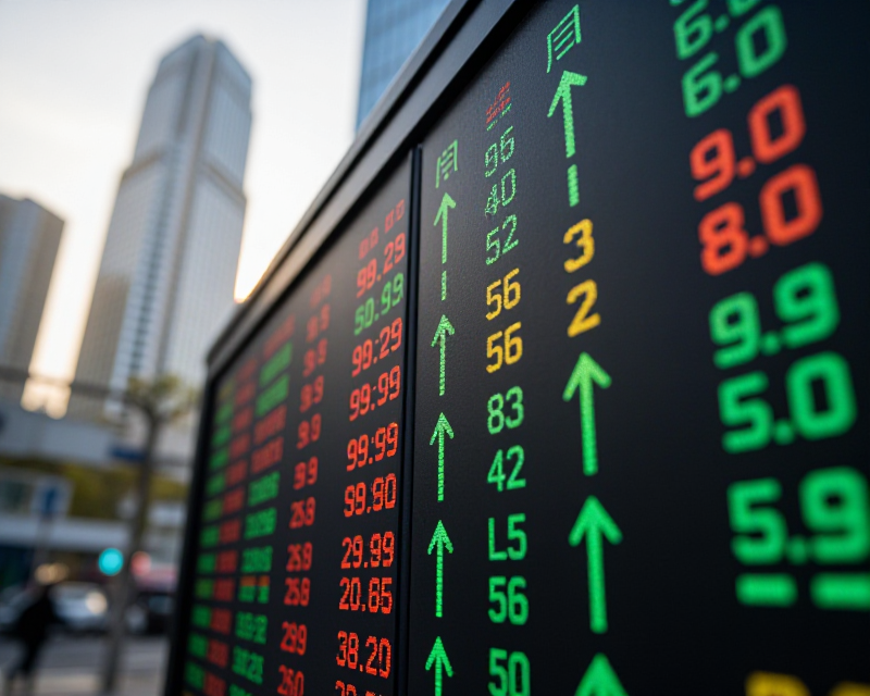 Korean stock market upward trend