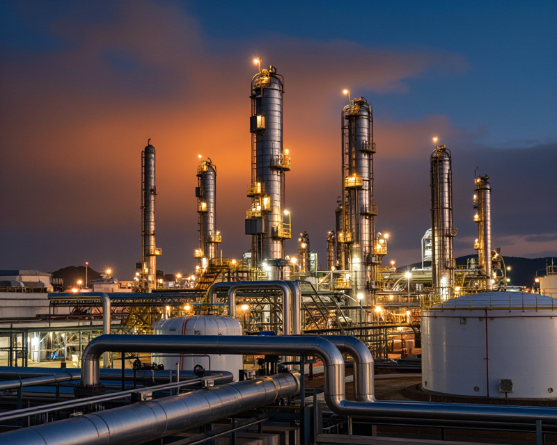 Oil Refinery Cinematic Scene