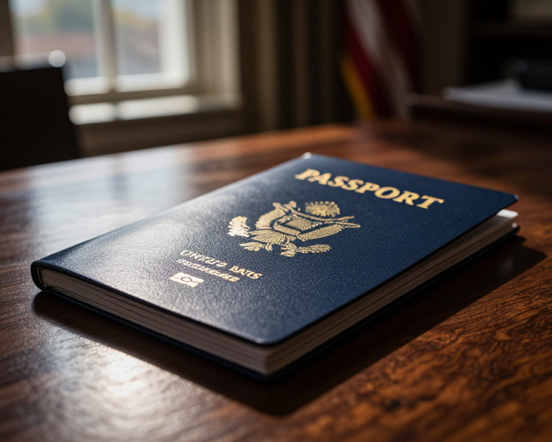 Cinematic US Passport Concept