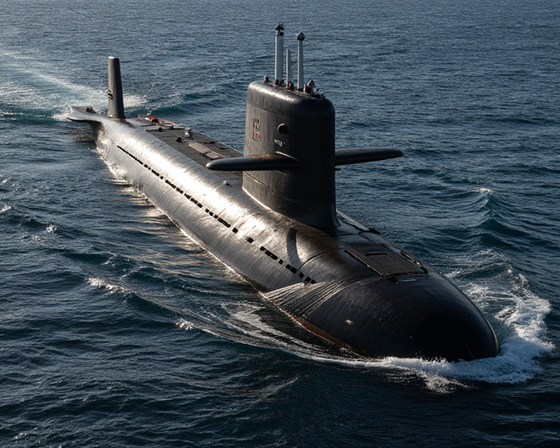 Cinematic South Korean Navy Submarine