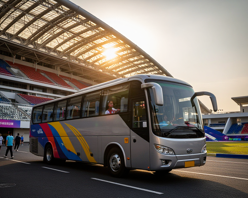 Cinematic Sports Bus Scene