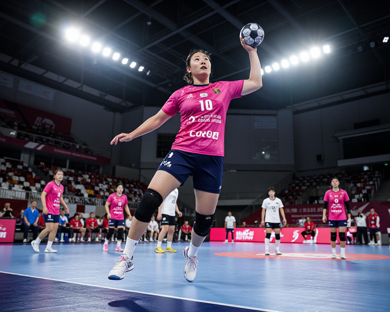 Dynamic Korean Handball Action