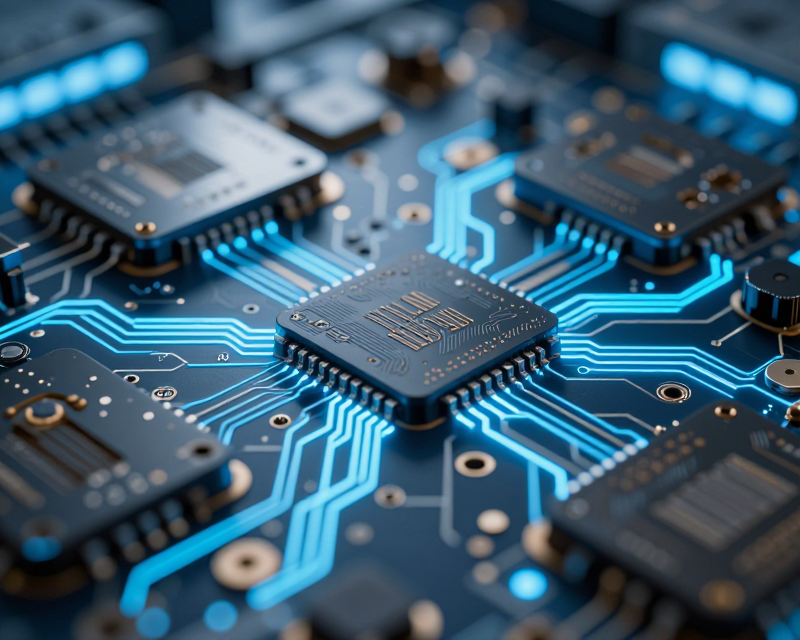 High-tech Industrial Growth Concept