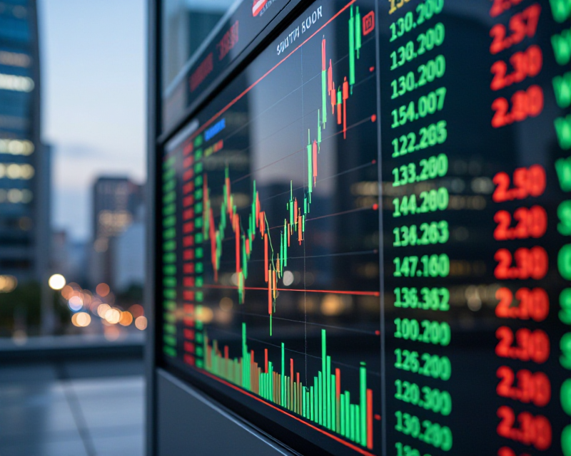 Digital Stock Market Display