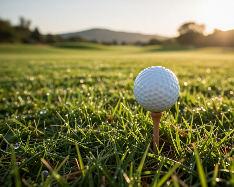 Professional Golf Course at Golden Hour