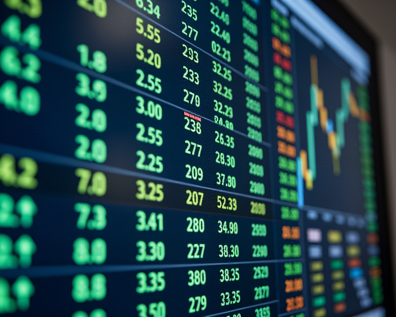 Rising KOSPI Market Display